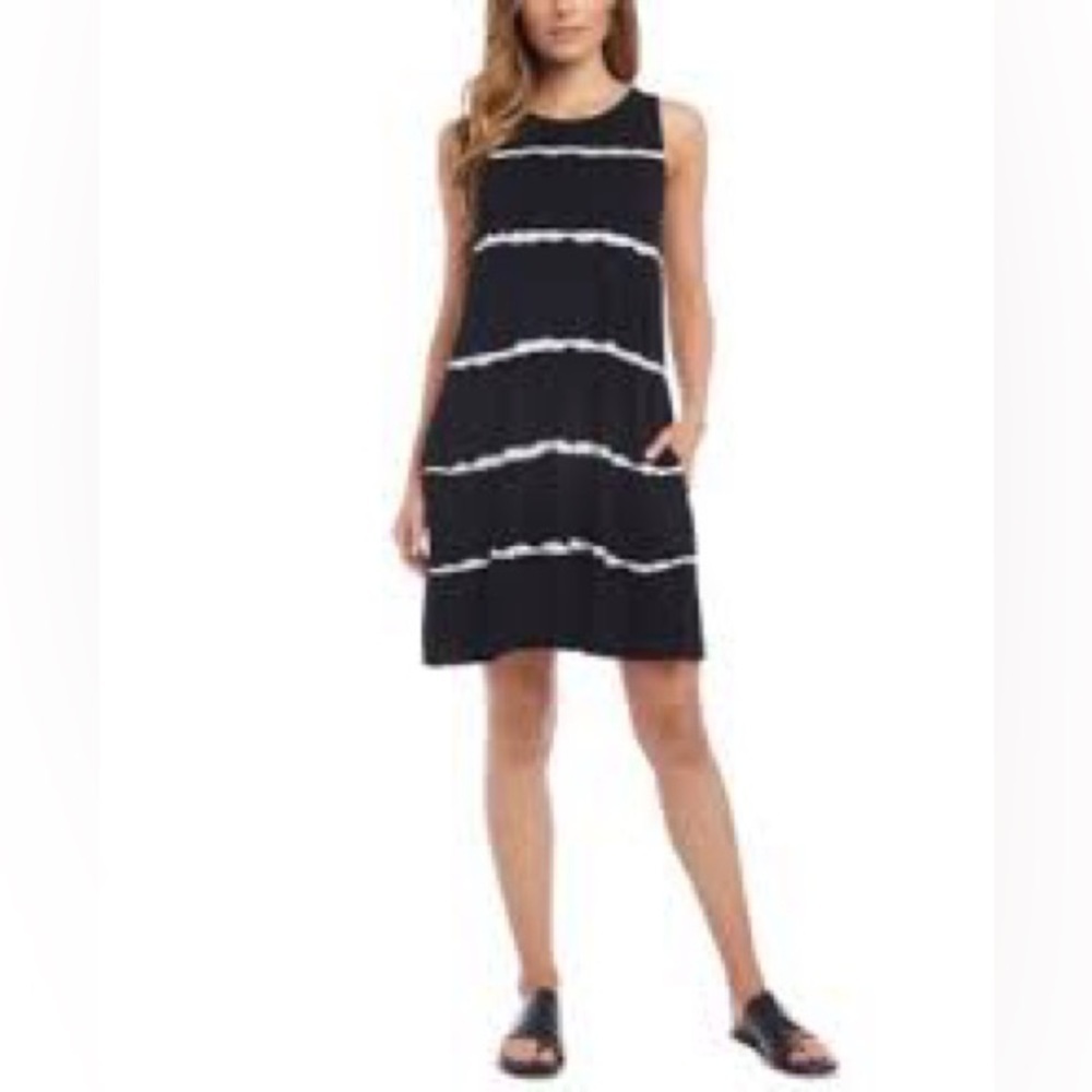 Thread & Supply for Anthropologie Black White Midi Dress | Women’s Medium - Picture 2 of 11